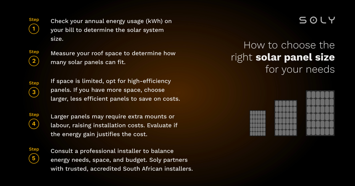 how to choose solar panel size guide